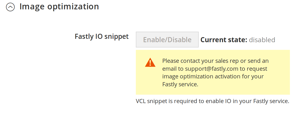 IO Not Enabled